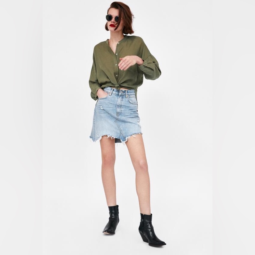 ZARA denim skirt